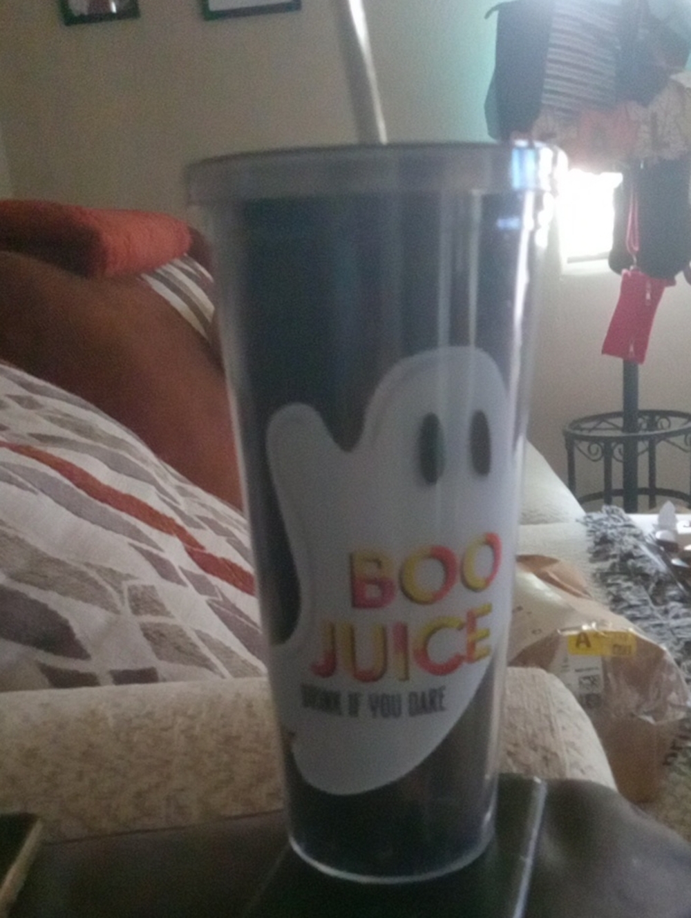 Boo Juice Halloween Ghost Tumbler Cup - Black
